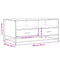 vidaXL Coffee Table Smoked Oak 100x50x45 cm Engineered Wood and Metal