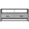 vidaXL Coffee Table Grey Sonoma 100x50x45 cm Engineered Wood and Metal