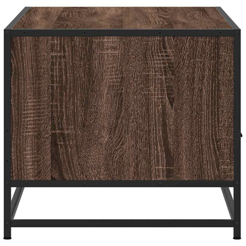 vidaXL Coffee Table Brown Oak 100x50x45 cm Engineered Wood and Metal