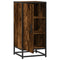 vidaXL Sideboard Smoked Oak 35.5x35x76 cm Engineered Wood and Metal