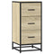 vidaXL Sideboard Sonoma Oak 35.5x35x76 cm Engineered Wood and Metal
