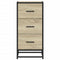 vidaXL Sideboard Sonoma Oak 35.5x35x76 cm Engineered Wood and Metal