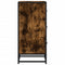 vidaXL Sideboard Smoked Oak 35.5x35x76 cm Engineered Wood and Metal