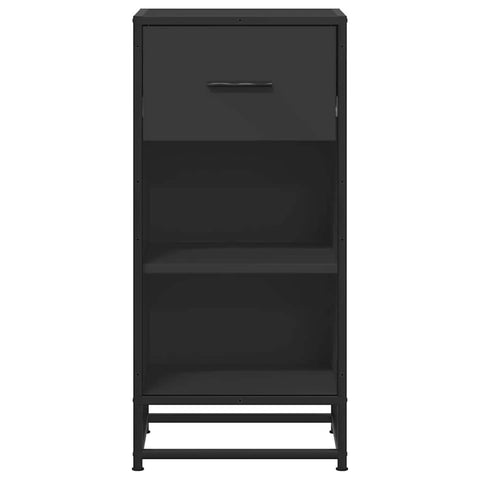 vidaXL Sideboard Black 35.5x35x76 cm Engineered Wood and Metal