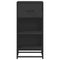 vidaXL Sideboard Black 35.5x35x76 cm Engineered Wood and Metal