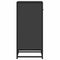 vidaXL Sideboard Black 35.5x35x76 cm Engineered Wood and Metal