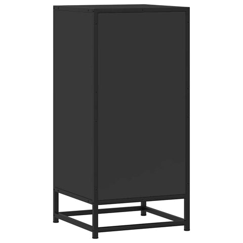 vidaXL Sideboard Black 35.5x35x76 cm Engineered Wood and Metal