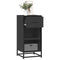 vidaXL Sideboard Black 35.5x35x76 cm Engineered Wood and Metal