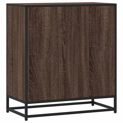 vidaXL Sideboard Brown Oak 68x35x76 cm Engineered Wood and Metal