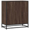 vidaXL Sideboard Brown Oak 68x35x76 cm Engineered Wood and Metal