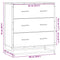 vidaXL Sideboard Brown Oak 68x35x76 cm Engineered Wood and Metal