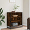 vidaXL Sideboard Smoked Oak 68x35x76 cm Engineered Wood and Metal