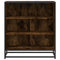 vidaXL Sideboard Smoked Oak 68x35x76 cm Engineered Wood and Metal