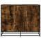 vidaXL Sideboard Smoked Oak 94x35x76 cm Engineered Wood