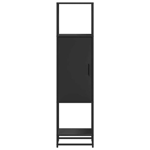 vidaXL Highboard Black 35.5x35x139 cm Engineered Wood and Metal