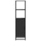 vidaXL Highboard Black 35.5x35x139 cm Engineered Wood and Metal