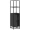 vidaXL Highboard Black 35.5x35x139 cm Engineered Wood and Metal