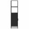 vidaXL Highboard Black 35.5x35x139 cm Engineered Wood and Metal