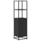 vidaXL Highboard Black 35.5x35x139 cm Engineered Wood and Metal
