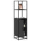 vidaXL Highboard Black 35.5x35x139 cm Engineered Wood and Metal