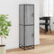 vidaXL Highboard Grey Sonoma 35.5x35x139 cm Engineered Wood and Metal