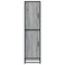 vidaXL Highboard Grey Sonoma 35.5x35x139 cm Engineered Wood and Metal