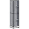 vidaXL Highboard Grey Sonoma 35.5x35x139 cm Engineered Wood and Metal