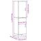 vidaXL Highboard Grey Sonoma 35.5x35x139 cm Engineered Wood and Metal
