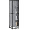 vidaXL Highboard Grey Sonoma 35.5x35x139 cm Engineered Wood and Metal