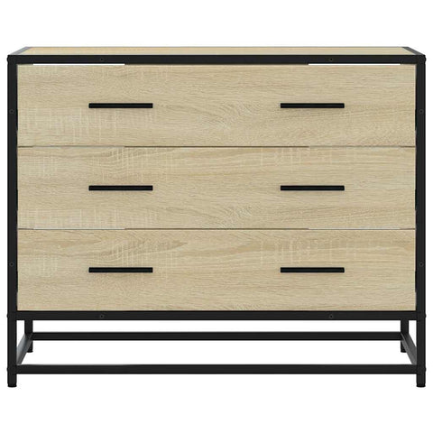 vidaXL Drawer Cabinet Sonoma Oak 70x41x56 cm Engineered Wood