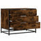 vidaXL Drawer Cabinet Smoked Oak 70x41x56 cm Engineered Wood