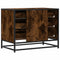 vidaXL Drawer Cabinet Smoked Oak 70x41x56 cm Engineered Wood
