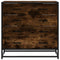 vidaXL Drawer Cabinet Smoked Oak 70x41x70 cm Engineered Wood