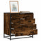 vidaXL Drawer Cabinet Smoked Oak 70x41x70 cm Engineered Wood