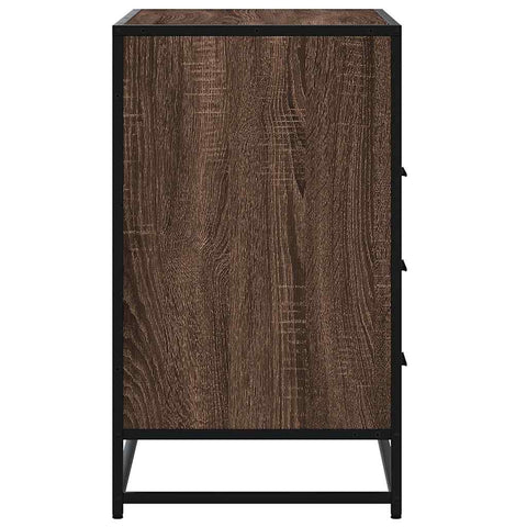 vidaXL Drawer Cabinet Brown Oak 70x41x70 cm Engineered Wood