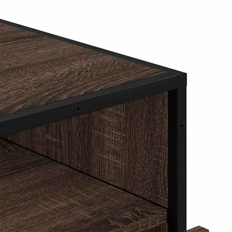 vidaXL Drawer Cabinet Brown Oak 70x41x70 cm Engineered Wood