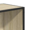 vidaXL Book Cabinet Sonoma Oak 80.5x35x107.5 cm Engineered Wood