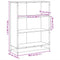 vidaXL Book Cabinet Sonoma Oak 80.5x35x107.5 cm Engineered Wood