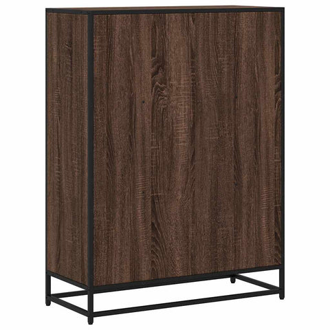 vidaXL Book Cabinet Brown Oak 80.5x35x107.5 cm Engineered Wood