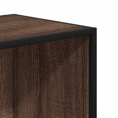 vidaXL Book Cabinet Brown Oak 80.5x35x107.5 cm Engineered Wood