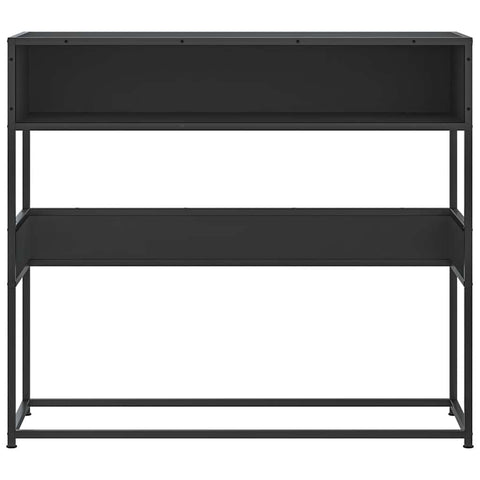 vidaXL Console Table Black 90x35x80 cm Engineered Wood