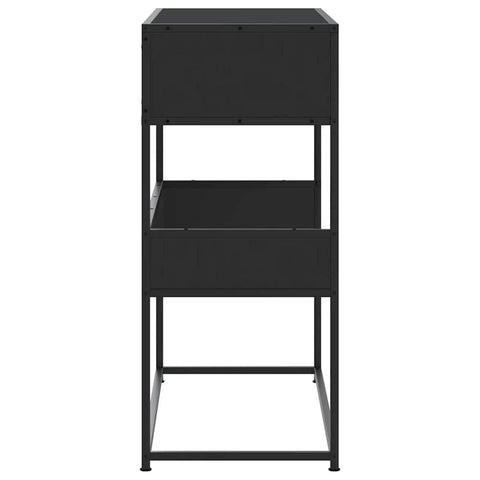 vidaXL Console Table Black 90x35x80 cm Engineered Wood