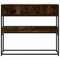 vidaXL Console Table Smoked Oak 90x35x80 cm Engineered Wood