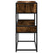 vidaXL Console Table Smoked Oak 90x35x80 cm Engineered Wood