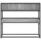 vidaXL Console Table Grey Sonoma 90x35x80 cm Engineered Wood