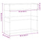 vidaXL Console Table Grey Sonoma 90x35x80 cm Engineered Wood