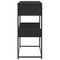 vidaXL Console Table Black 90x35x80 cm Engineered Wood