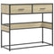vidaXL Console Table Sonoma Oak 90x35x80 cm Engineered Wood