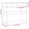 vidaXL Console Table Sonoma Oak 90x35x80 cm Engineered Wood
