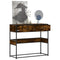 vidaXL Console Table Smoked Oak 90x35x80 cm Engineered Wood